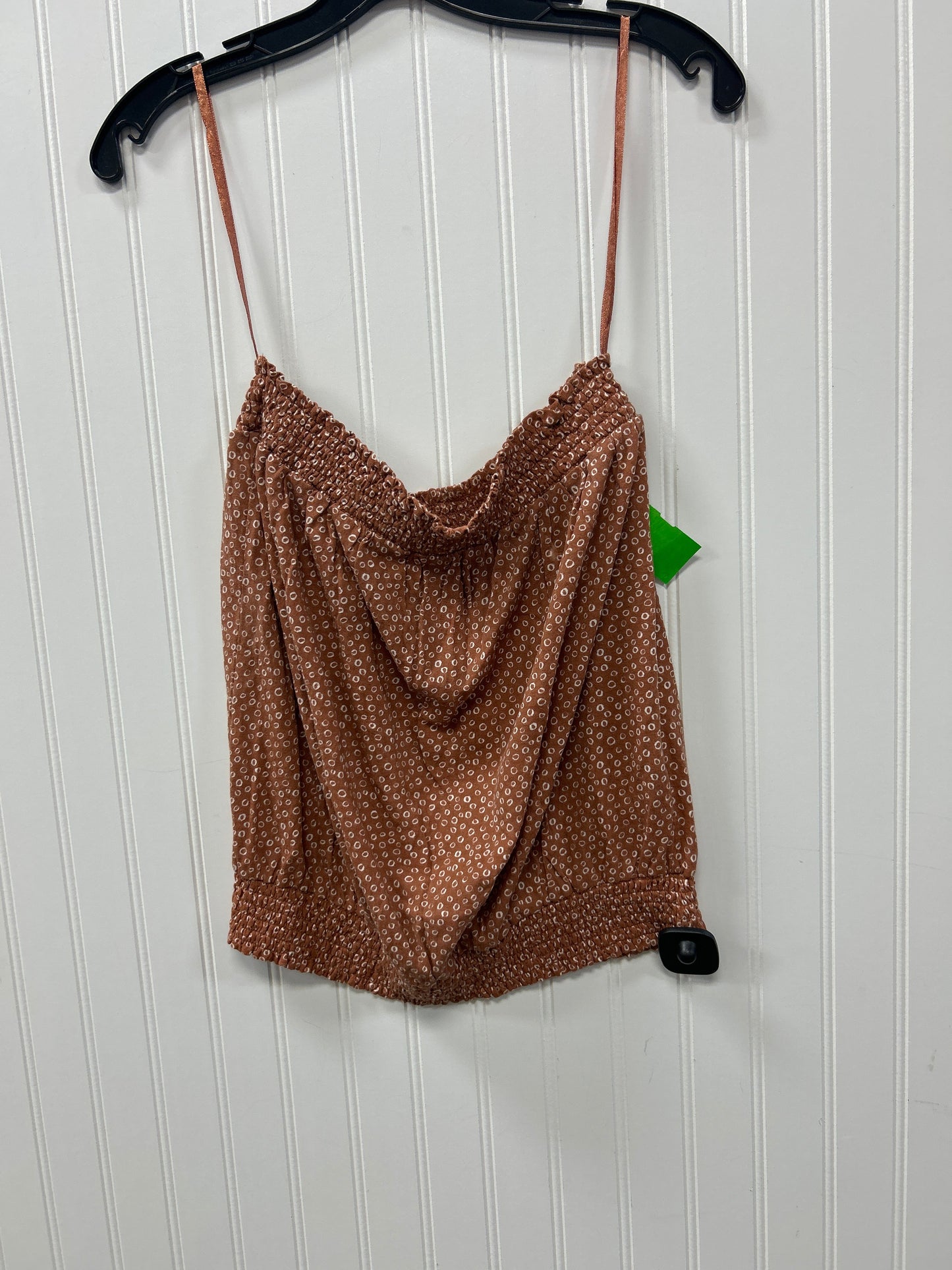 Top Sleeveless By Anthropologie In Brown, Size:M