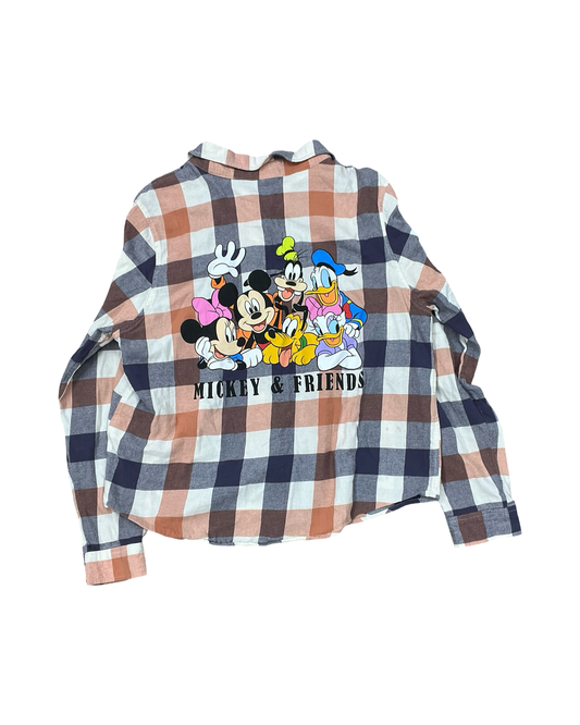 Blouse Ls By Disney In Black & Orange, Size:L