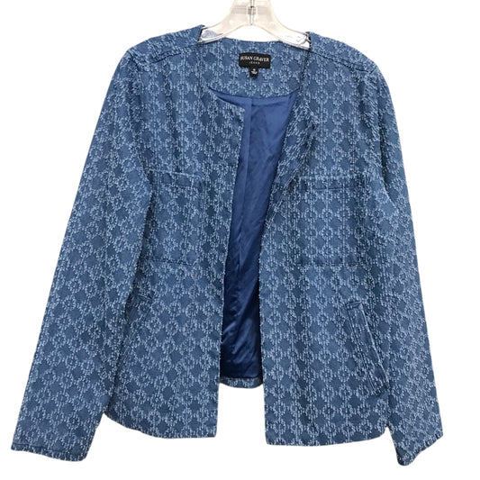 Blazer By Susan Graver In Blue, Size:M