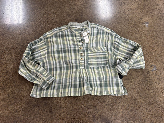 Top Ls By Pilcro In Green, Size:L