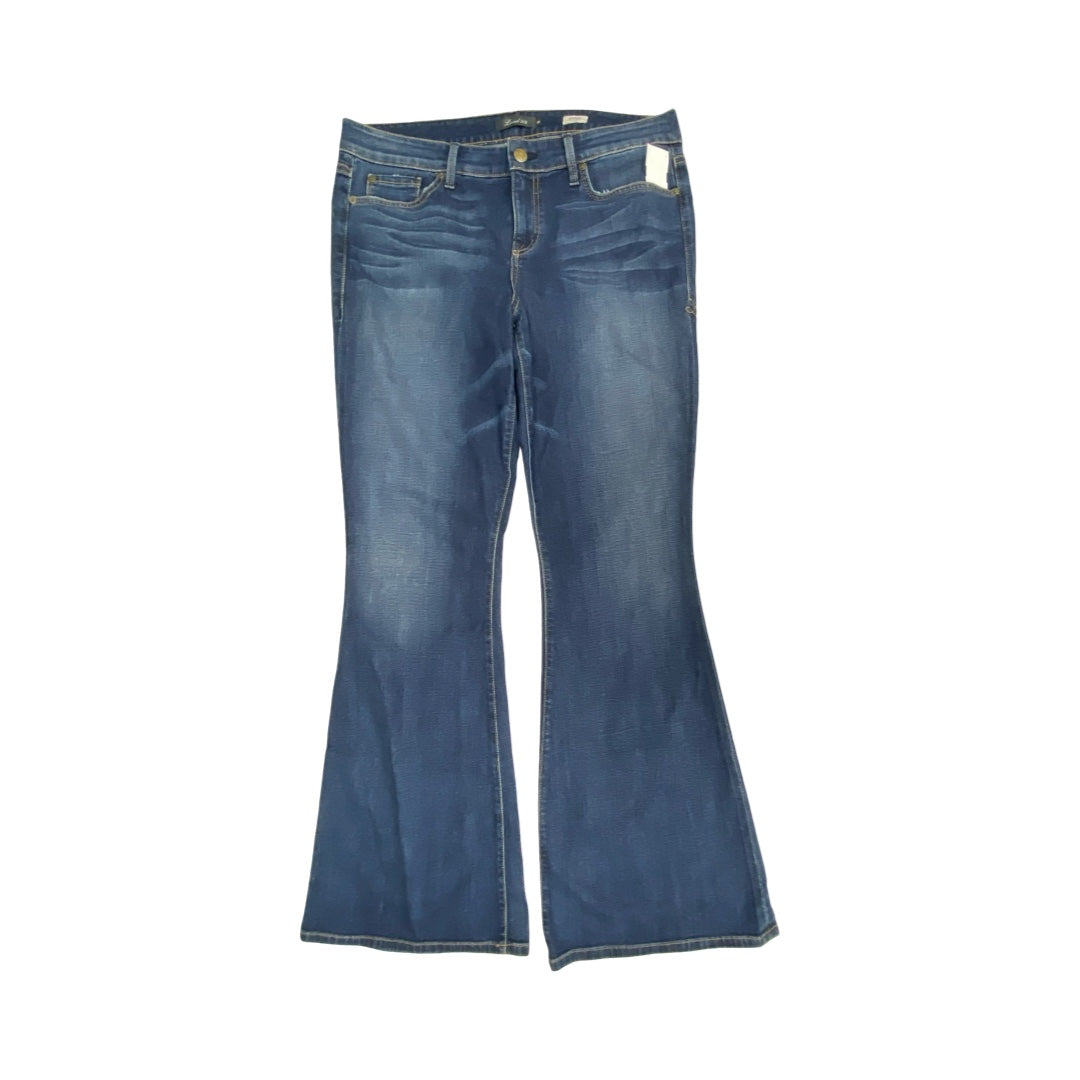 Jeans Flared By Level 99 In Blue, Size:14
