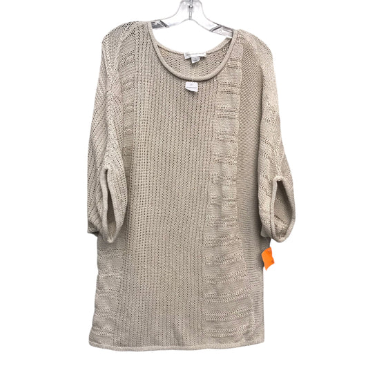 Sweater Ss By Christopher And Banks In Beige, Size:Xl