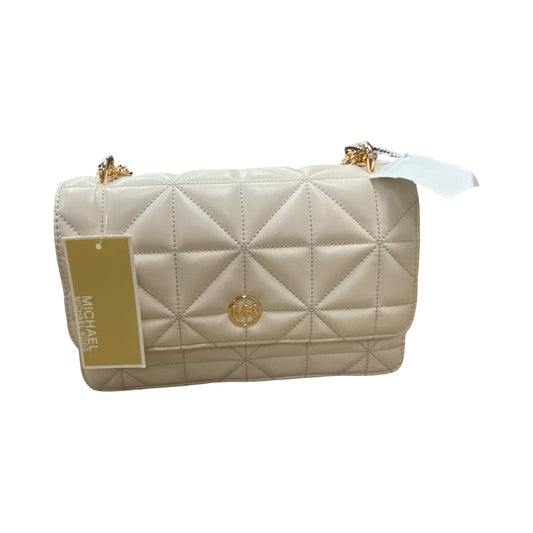 Handbag Designer By Michael Kors In Cream, Size:Medium