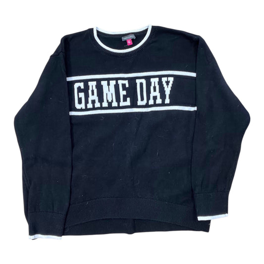 Sweater By Vince Camuto In Black & White, Size:1X