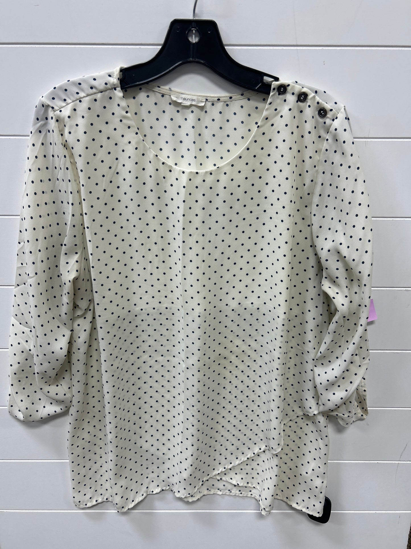 Top Ls By Maurices In Cream, Size:L