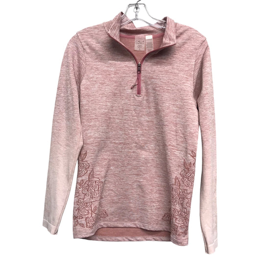 Athletic Top Ls Collar By Calia In Pink, Size:L