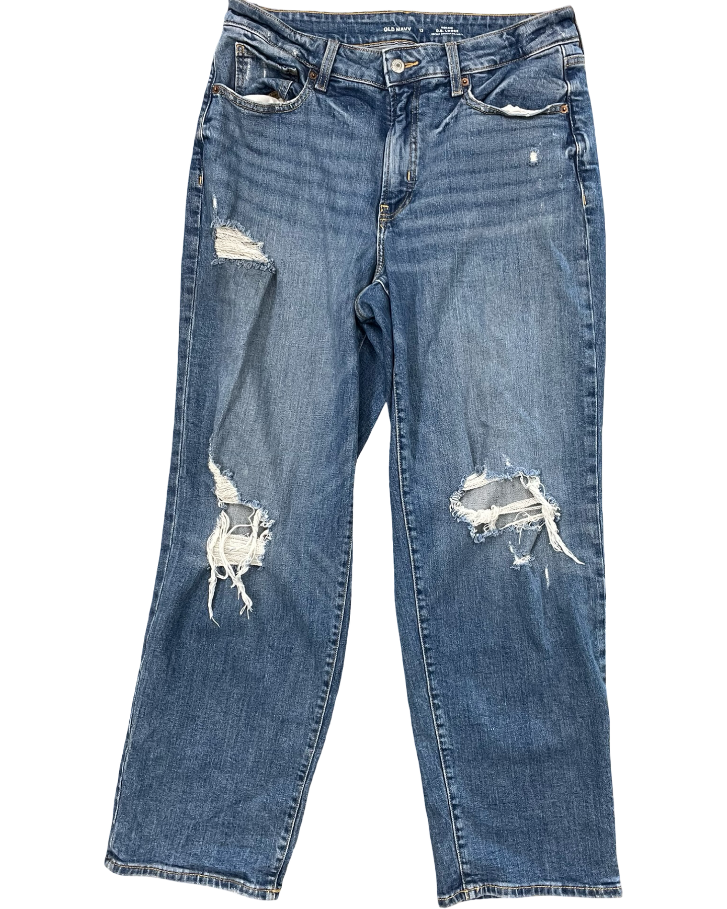Jeans Wide Leg By Old Navy In Blue Denim, Size:12