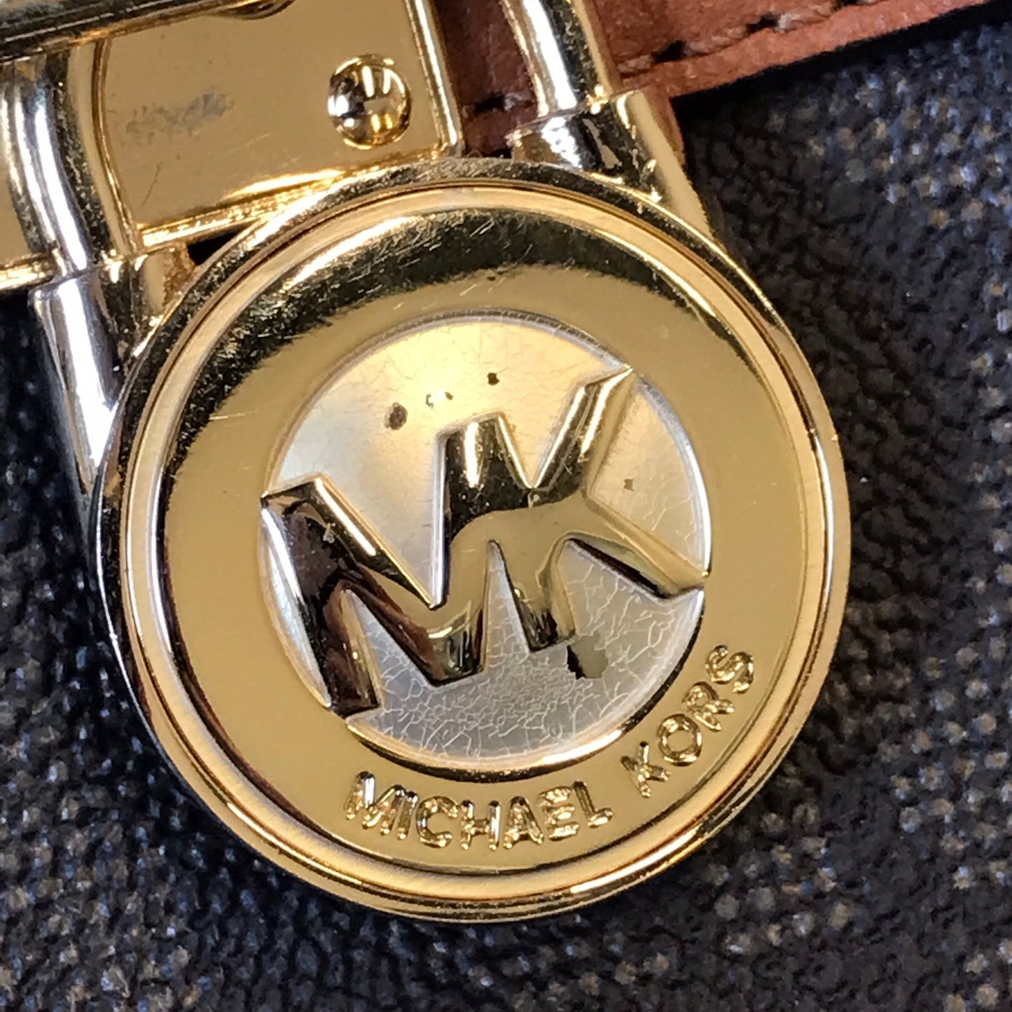 Handbag Designer By Michael Kors In Brown, Size:Small