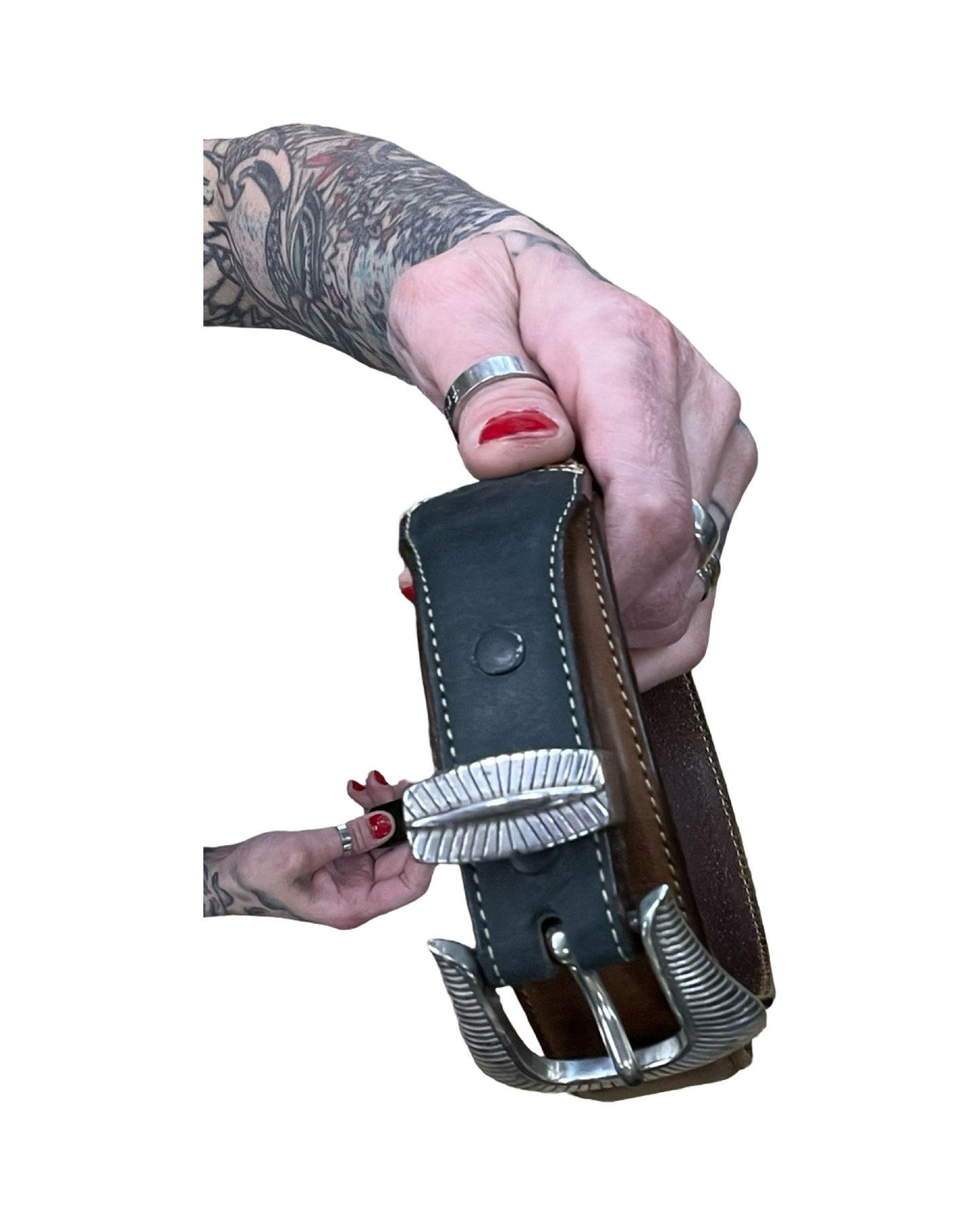 Belt By Clothes Mentor In Black & Brown