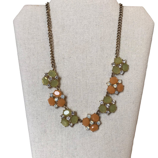 Necklace Statement By J. Crew In Green & Yellow