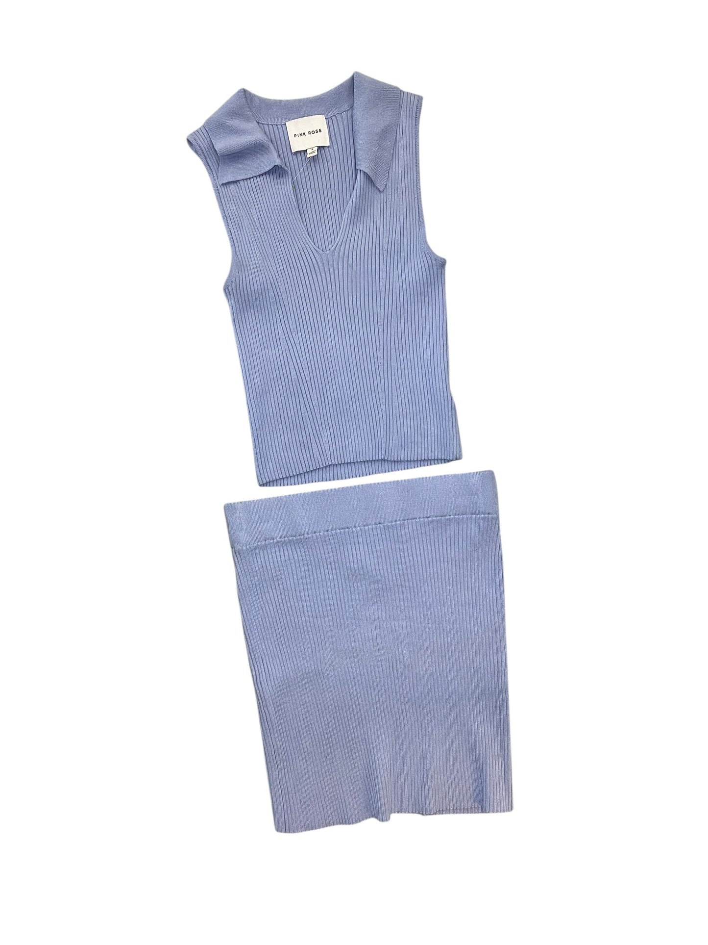 Skirt Set 2Pc By Pink Rose In Blue, Size:S
