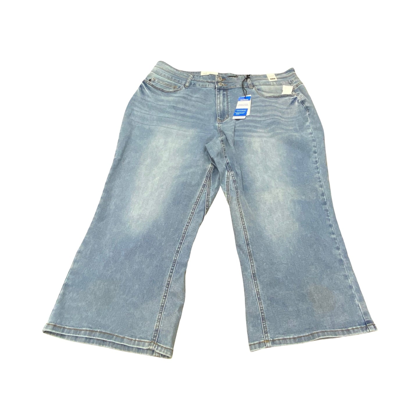 Jeans Wide Leg By Judy Blue In Blue Denim, Size:22