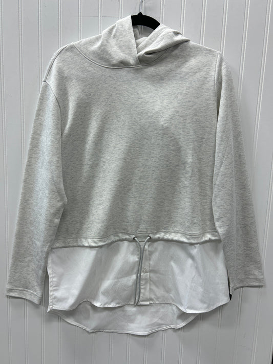 Athletic Top Ls Collar By Athleta In Grey, Size:M