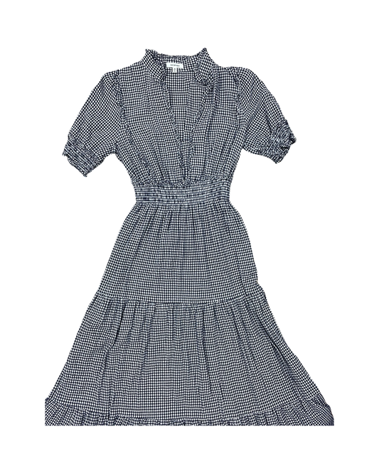 Dress Casual Maxi By Max Studio In Blue & Cream, Size:M