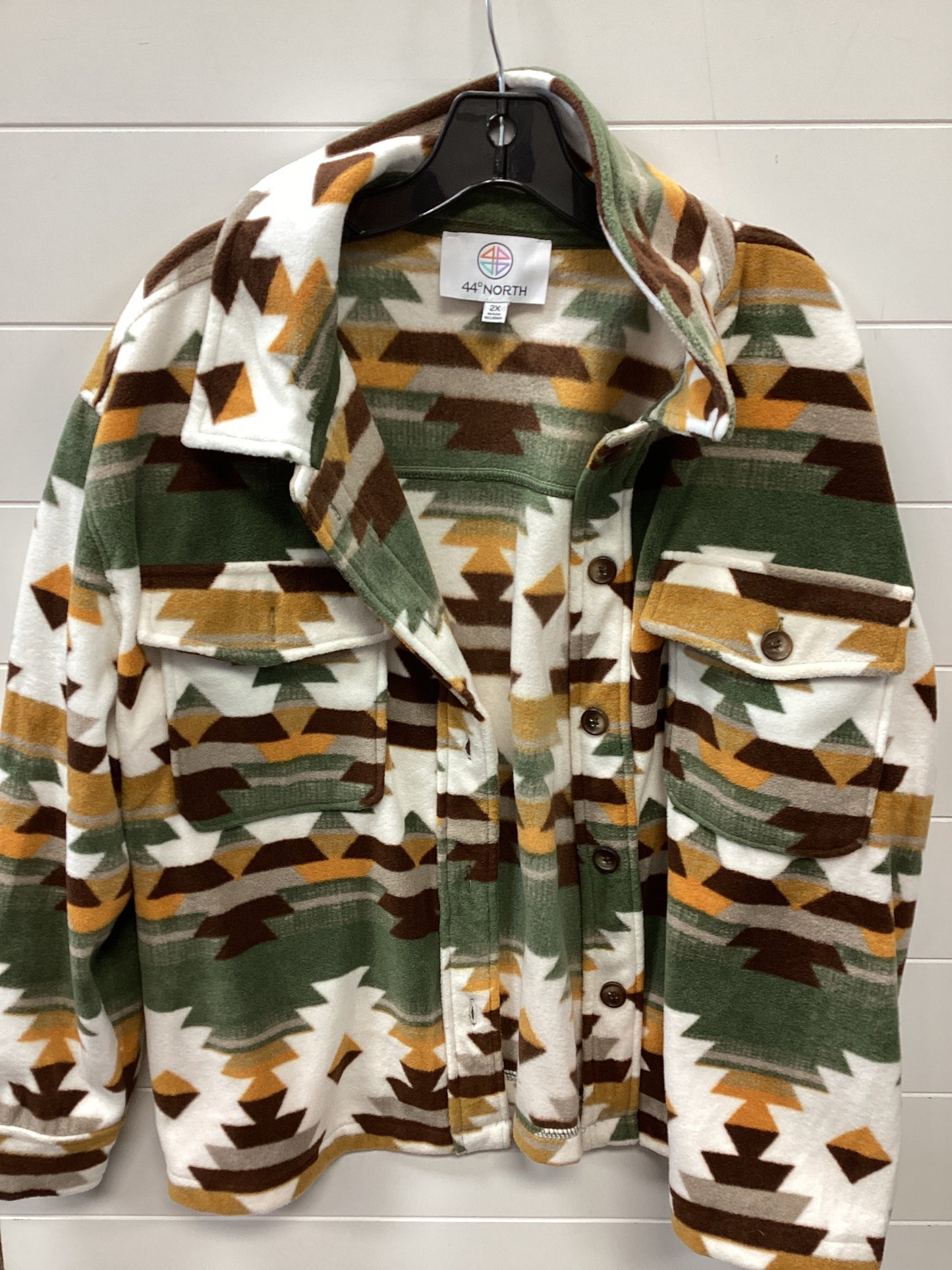 Jacket Fleece By Cmc In Green, Size:2X