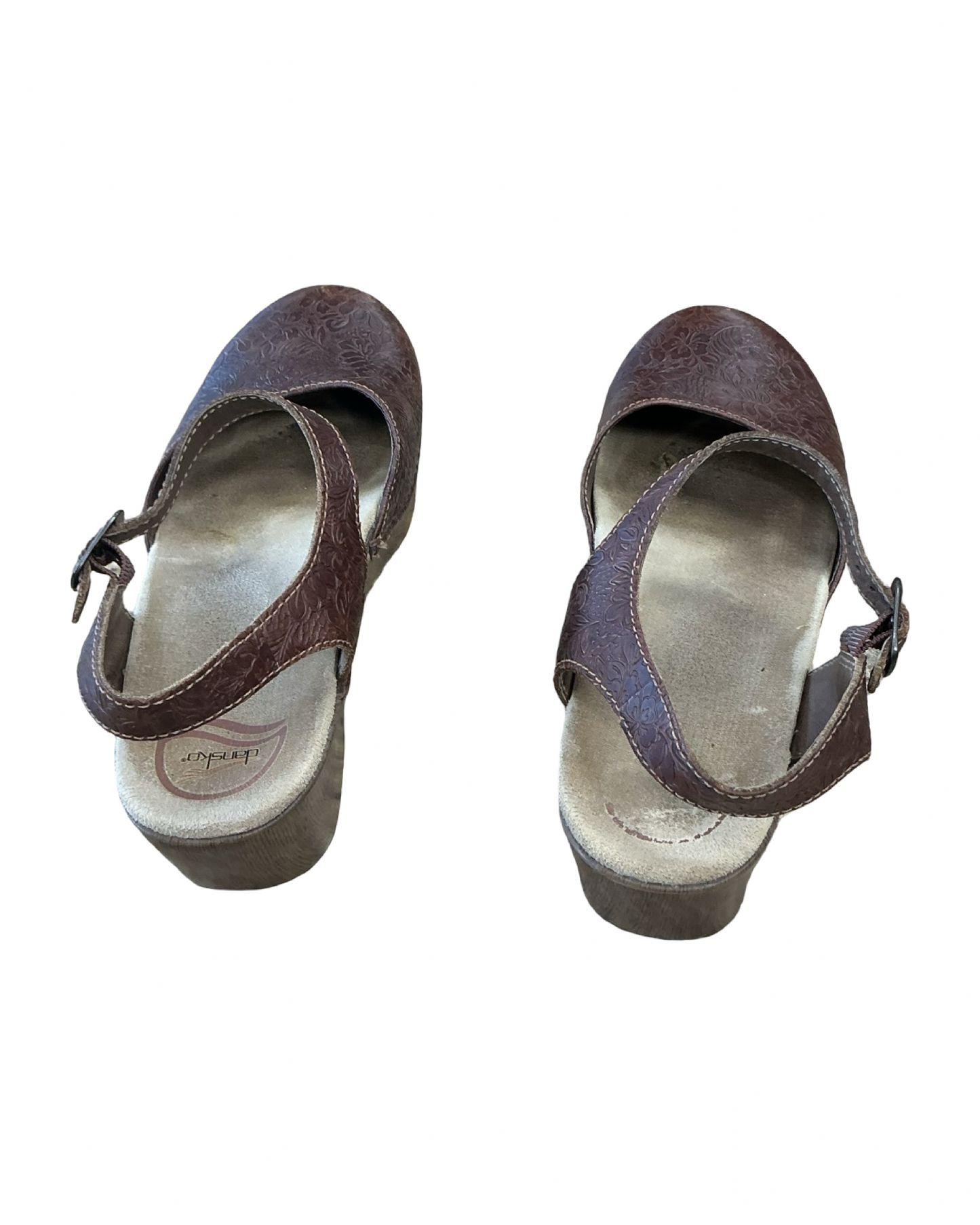 Shoes Heels Block By Dansko In Brown, Size:10.5