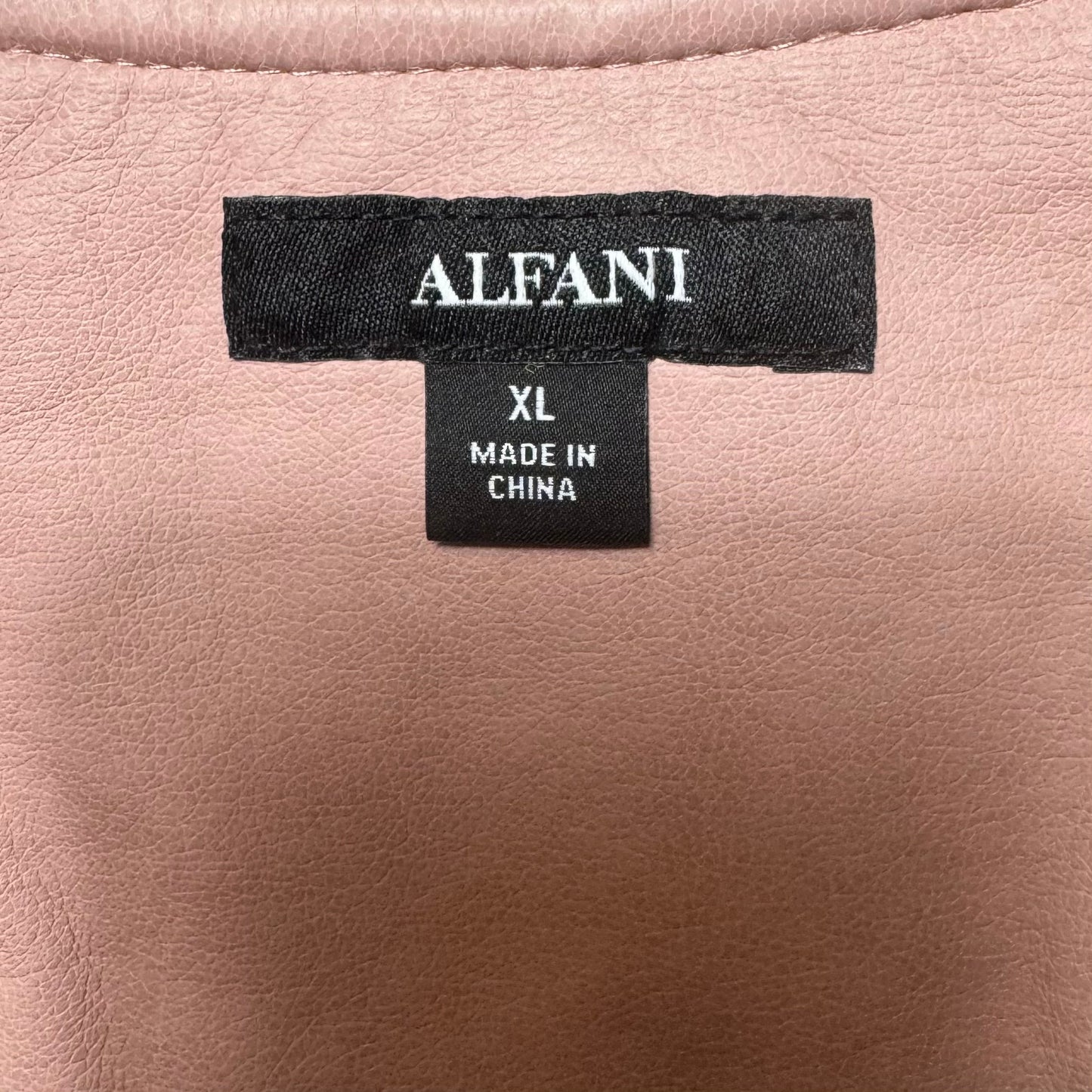 Rouge Romance Jacket Moto By Alfani In Pottery Clay, Size: Xl