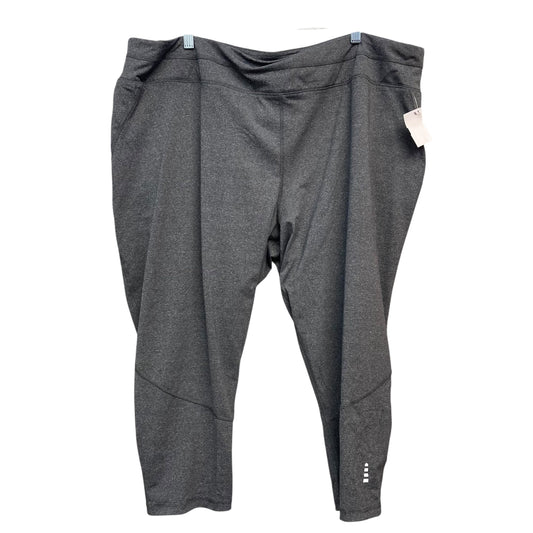 Athletic Capris By Lands End In Grey, Size:3X