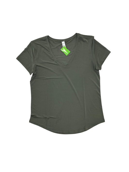 Athletic Top Ss By Zyia In Green, Size:L