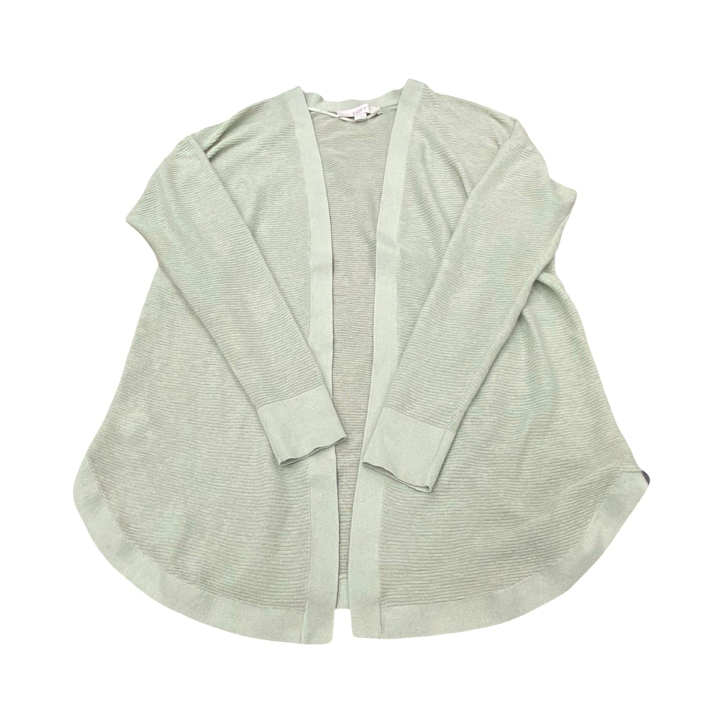 Sweater Cardigan By Loft In Green, Size:S