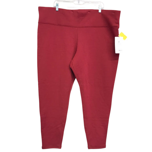 Athletic Pants By Athleta In Red, Size:3X