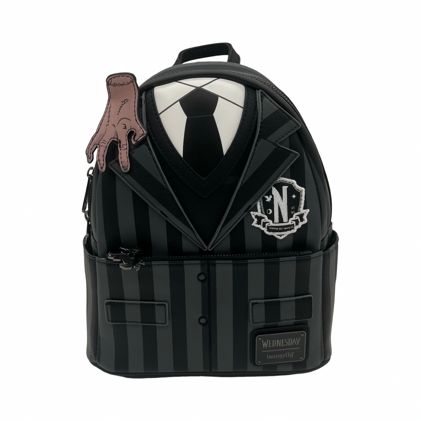 Backpack By Loungefly In Black & Grey, Size:Medium