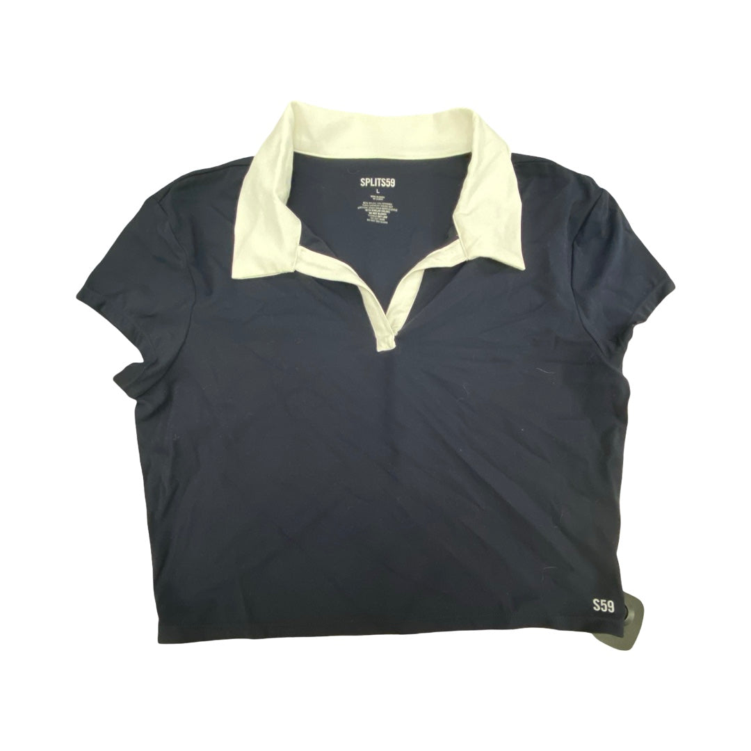 Athletic Top Ss By Splits59 In Blue & White, Size:L