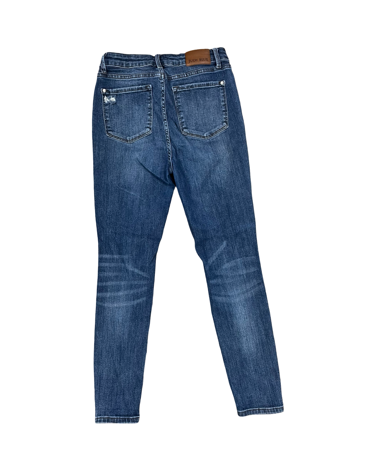 Jeans Skinny By Judy Blue In Blue Denim, Size:L