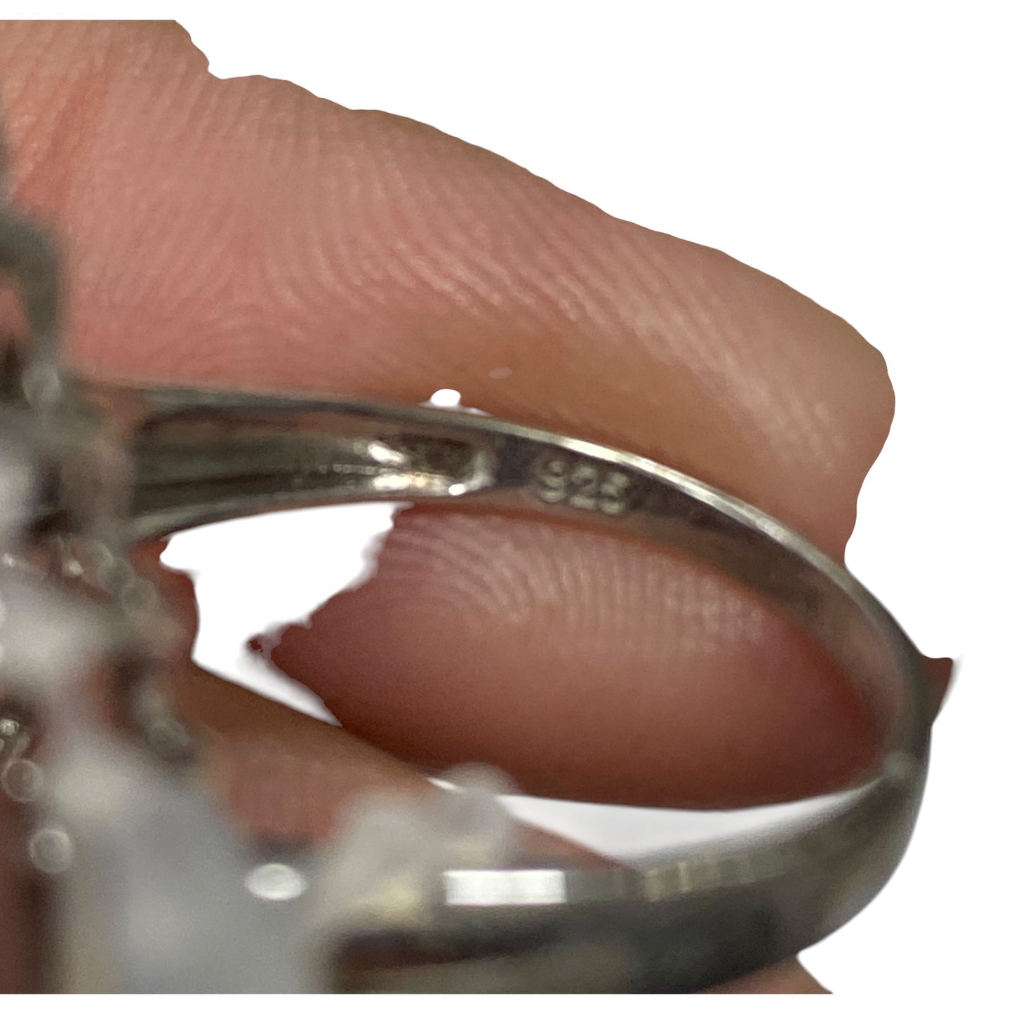 Ring Sterling Silver In Silver size 9.5