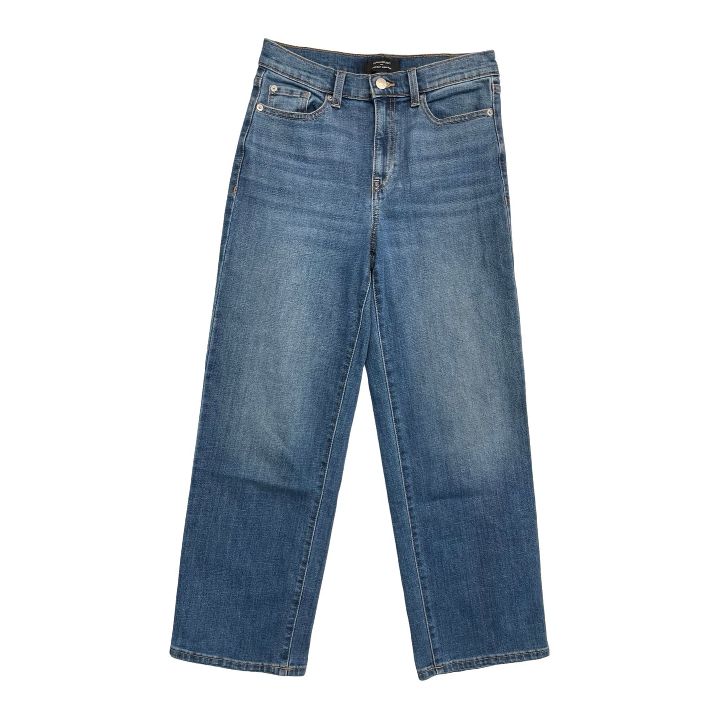 Jeans Wide Leg By Banana Republic In Blue Denim, Size:2