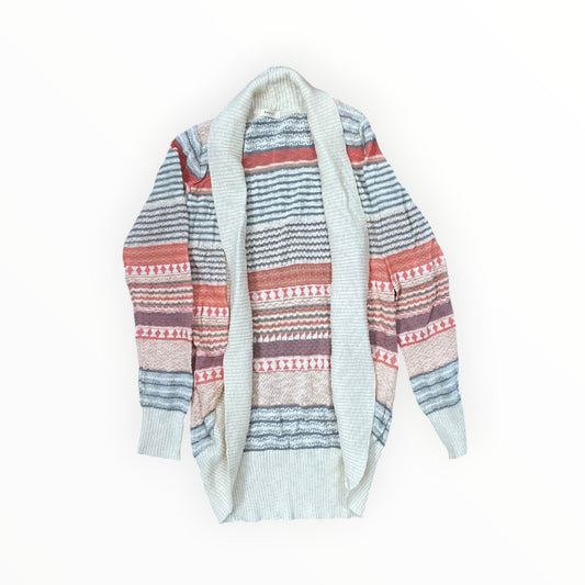 Cardigan By Debut In Cream & Grey, Size:S