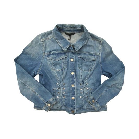 Jacket Denim By White House Black Market In Blue Denim, Size:Xl