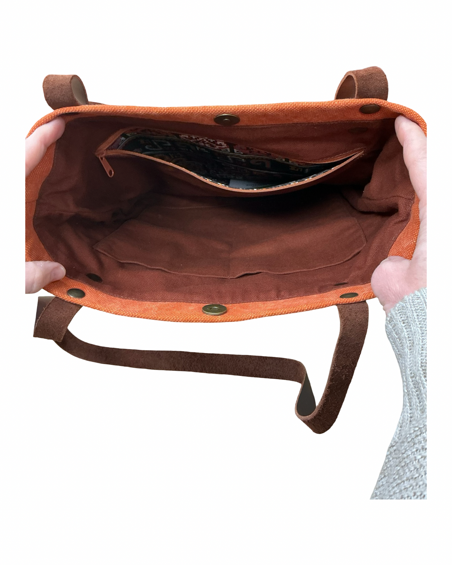 Handbag By Clothes Mentor In Orange, Size:Large
