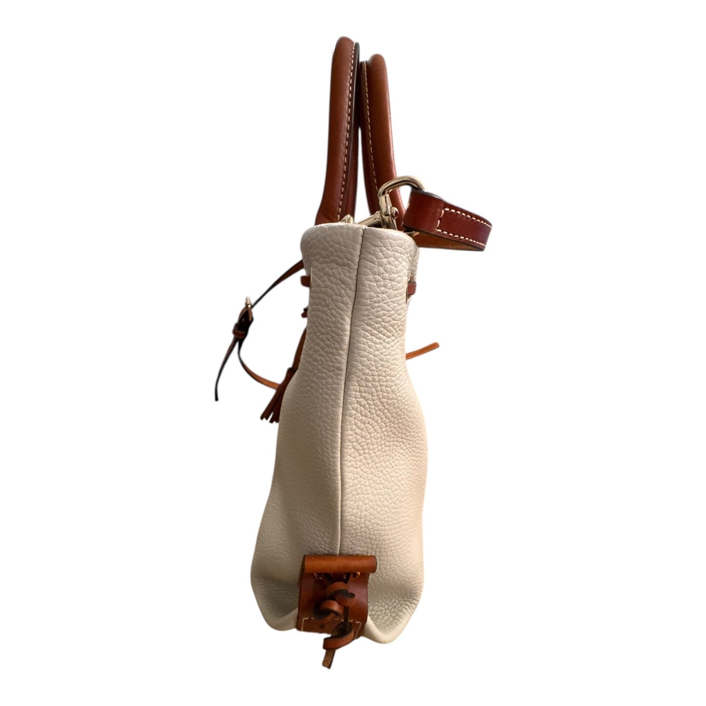 Handbag Designer By Dooney And Bourke In Cream, Size:Medium