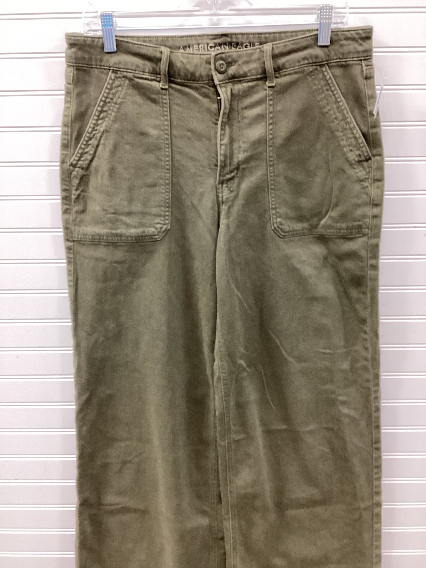 Jeans Wide Leg By American Eagle In Green, Size:12