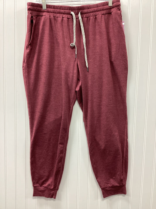 Athletic Pants By Athleta In Maroon, Size:L
