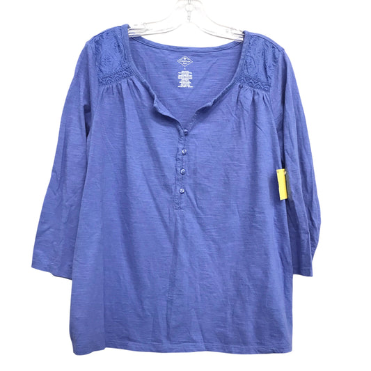 Top Ls By St Johns Bay In Blue, Size:L