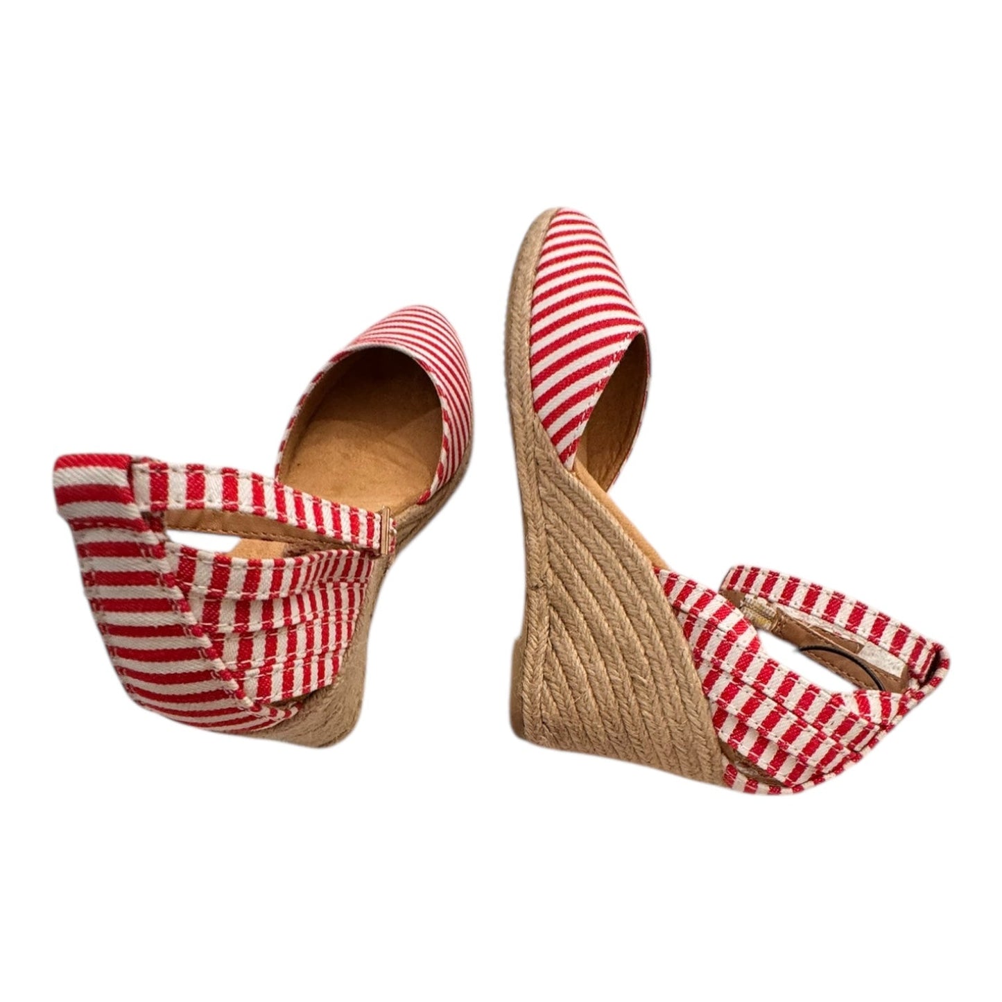 Shoes Heels Wedge By White Mountain In Red & White, Size:6
