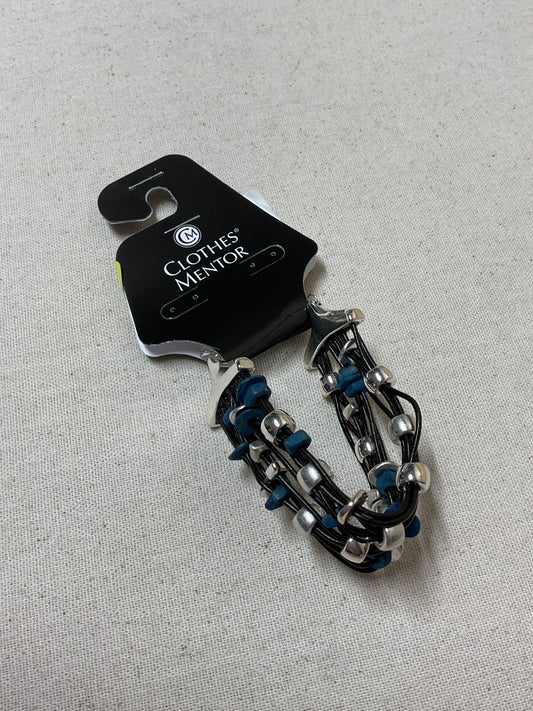 Bracelet Beaded By Cmb In Blue & Silver