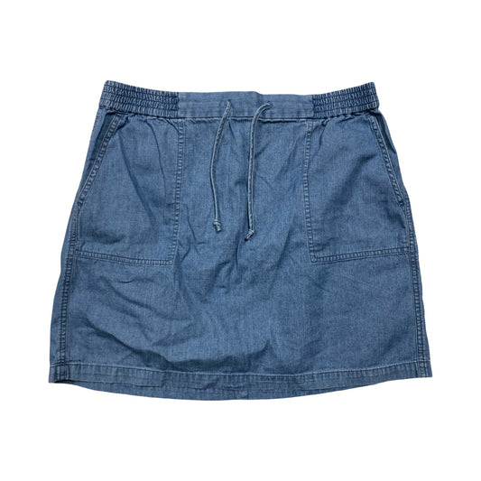 Skirt Mini & Short By J. Crew In Blue Denim, Size:L
