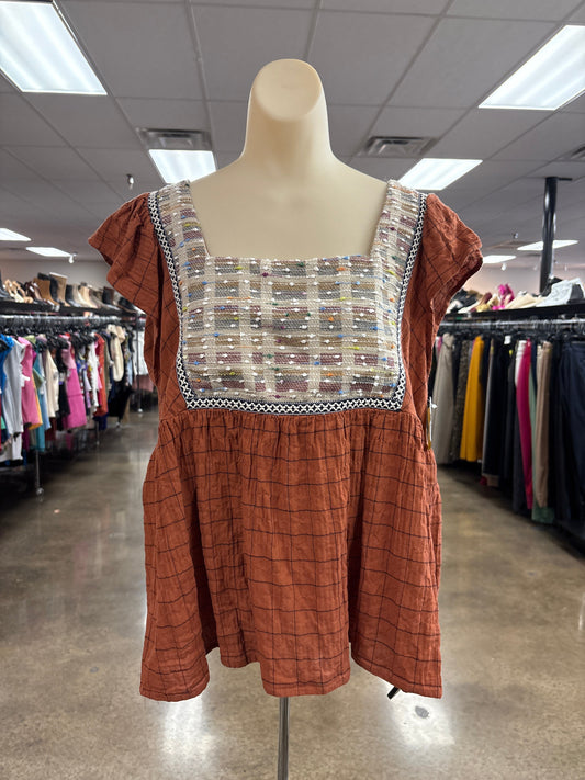 Top Ss By Entro In Orange, Size:L