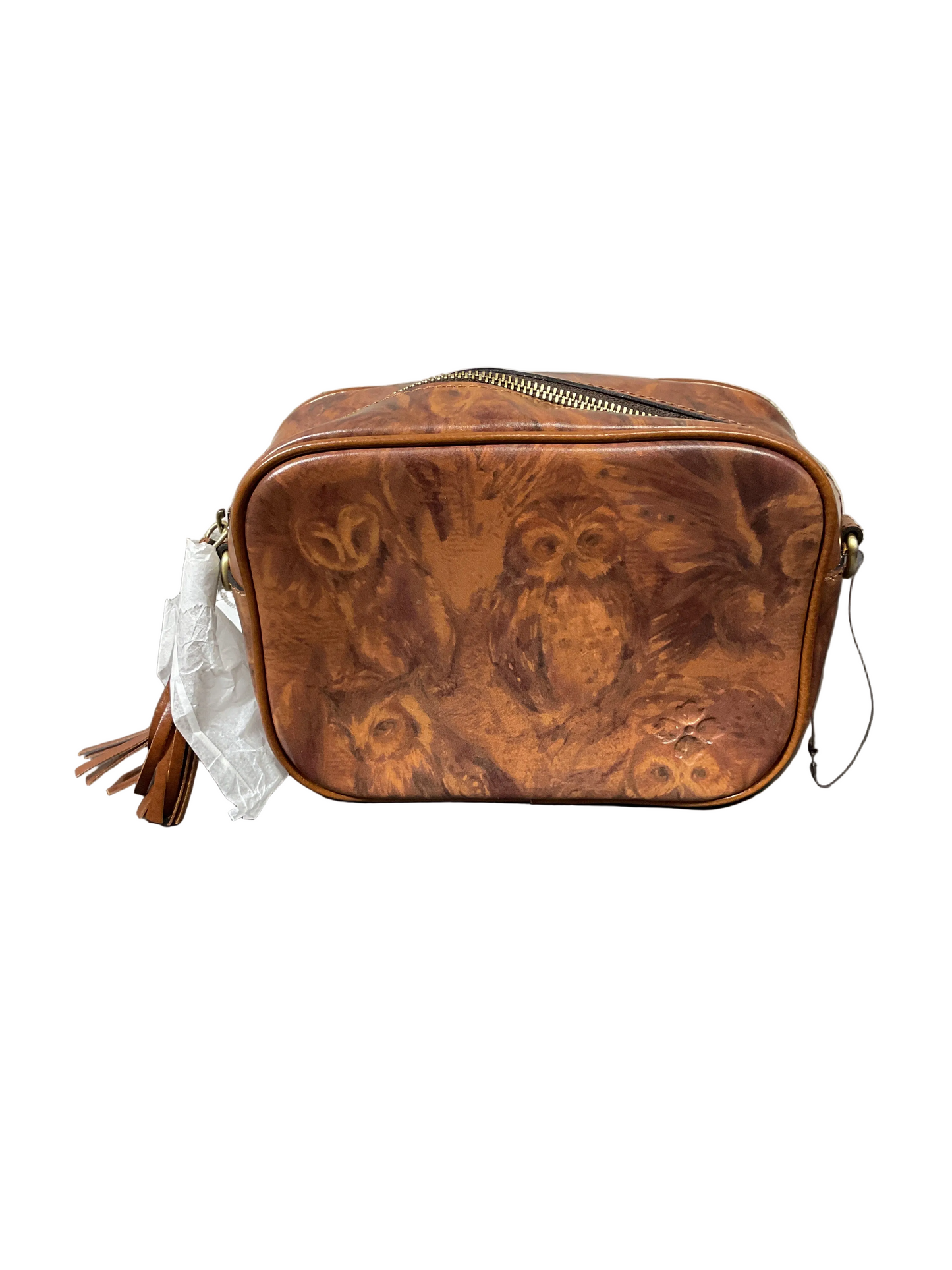 Crossbody Designer By Patricia Nash In Brown, Size:Small