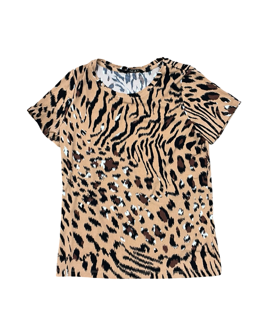 Top Ss By Clothes Mentor In Animal Print, Size:S