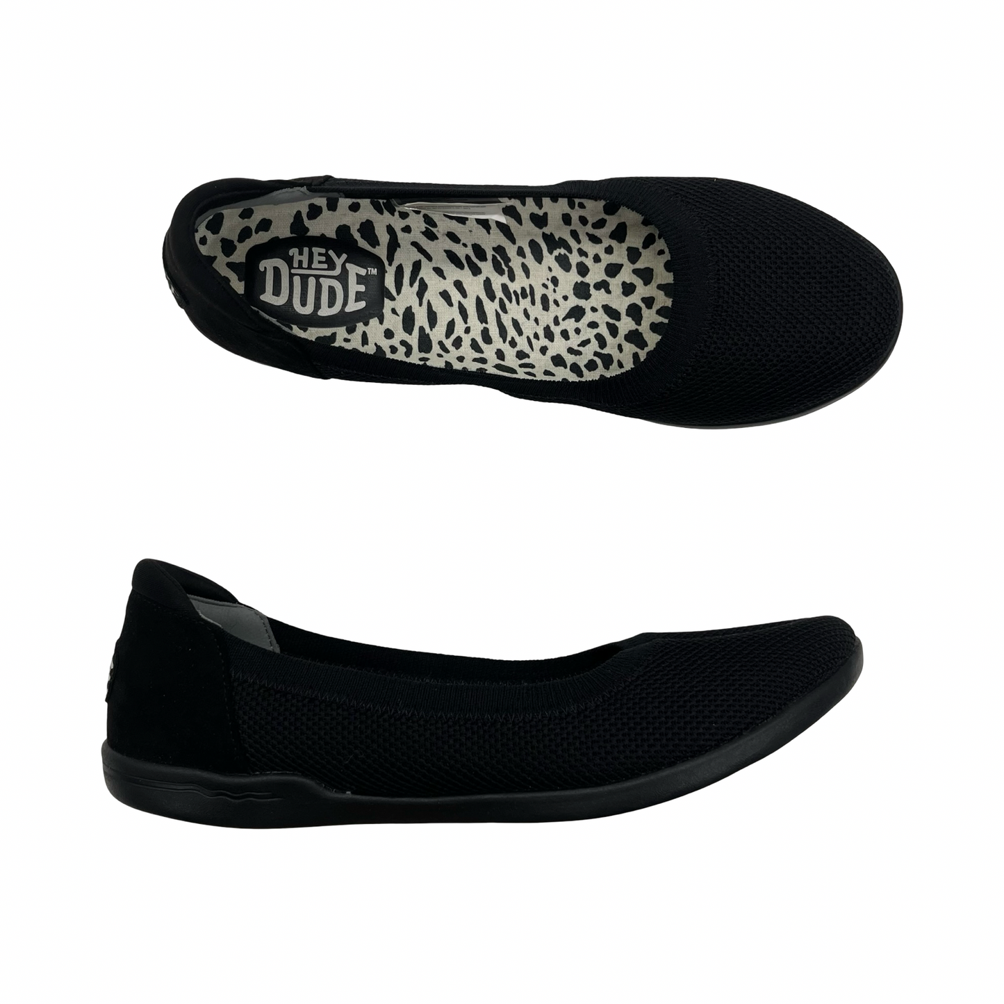Shoes Flats By Hey Dude In Black, Size:10