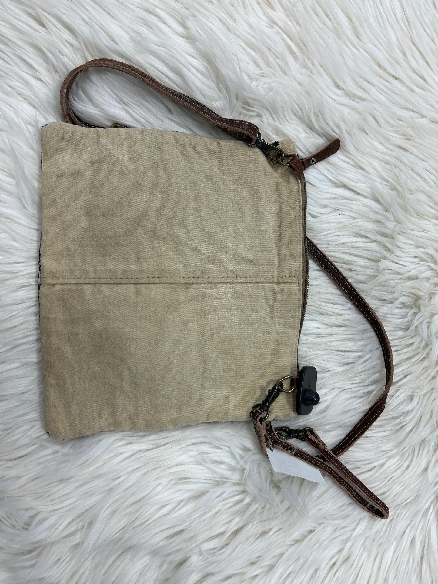 Crossbody By Myra In Grey & White, Size:Small