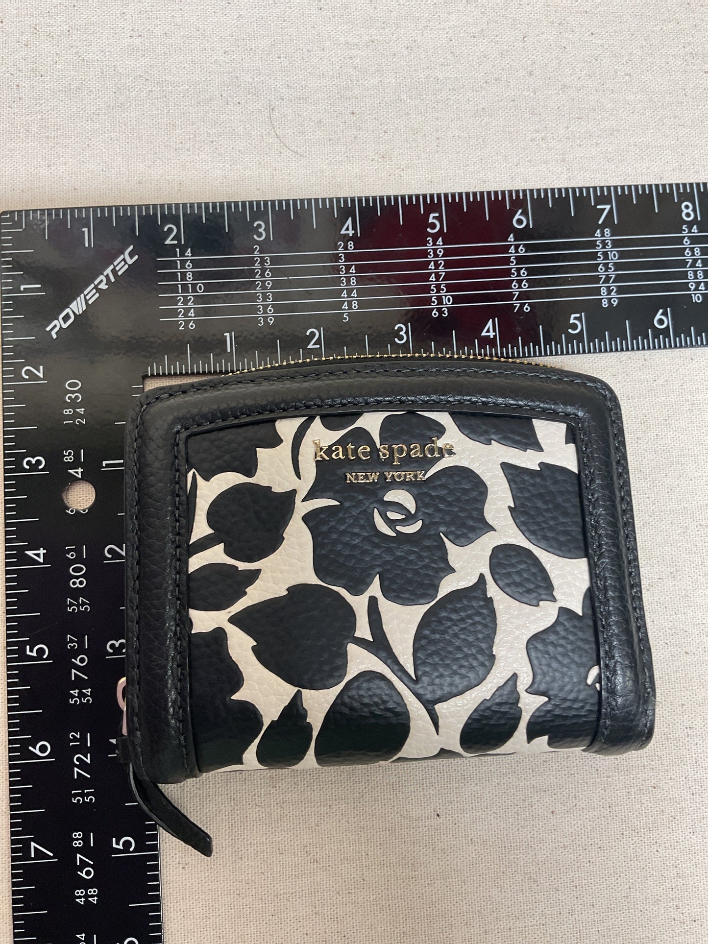 Wallet Designer By Kate Spade In Black & White, Size:Small