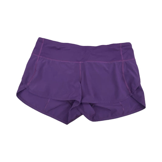 Athletic Shorts By Lululemon In Purple, Size:4
