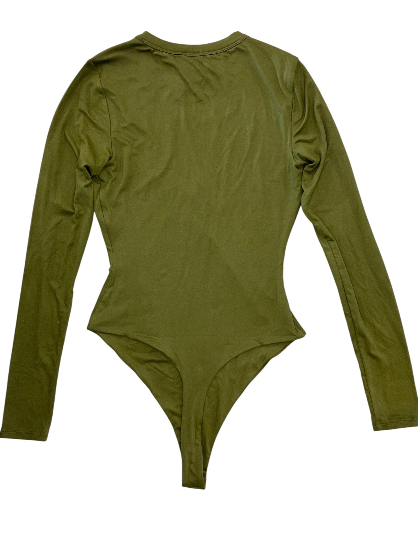 Bodysuit By Nakedwardrobe In Green, Size:M