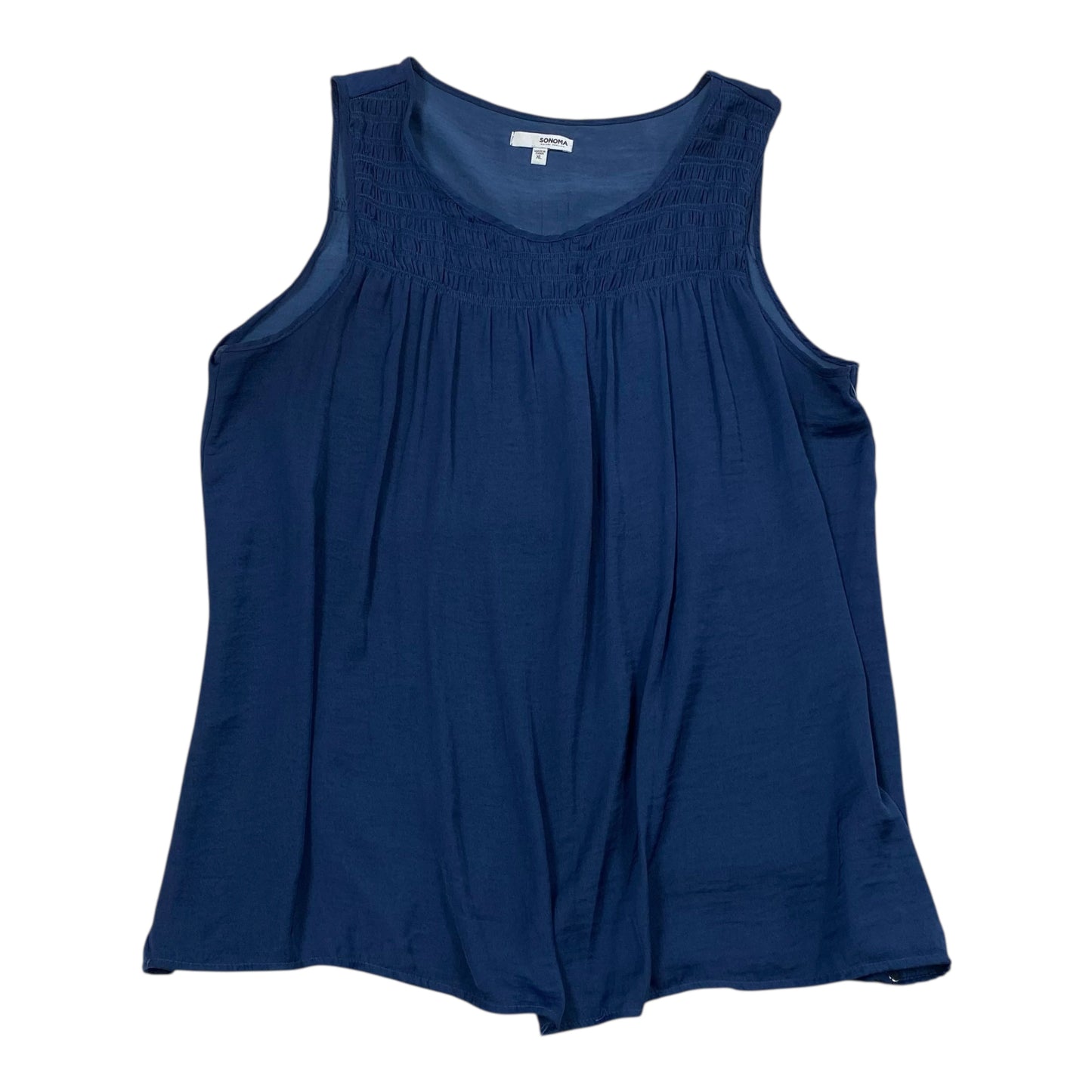 Top Sleeveless By Sonoma In Blue, Size:Xl