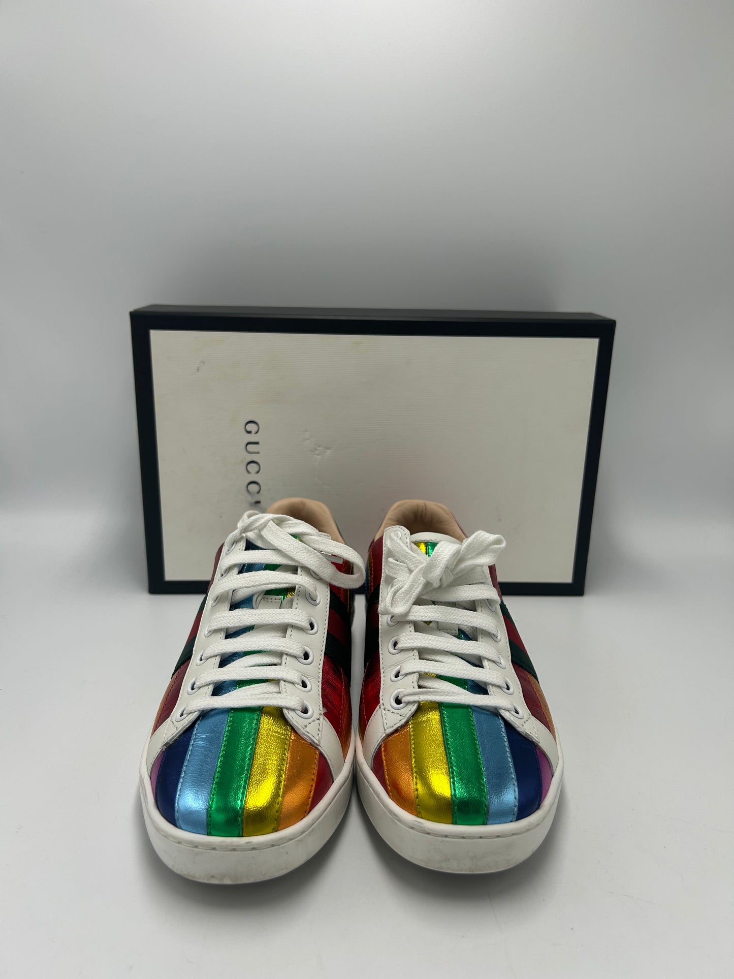 Gucci Designer Luxury Trainers  Size: 7 (37)